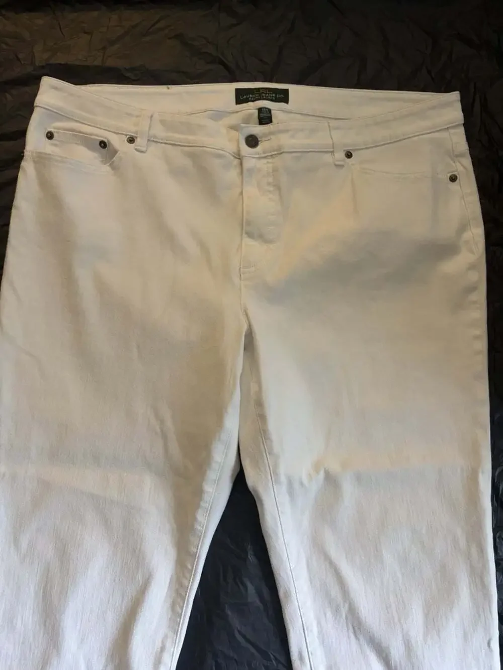 Lauren Ralph Lauren Jeans Co Jeans Women's 18W White Classic Straight Cropped